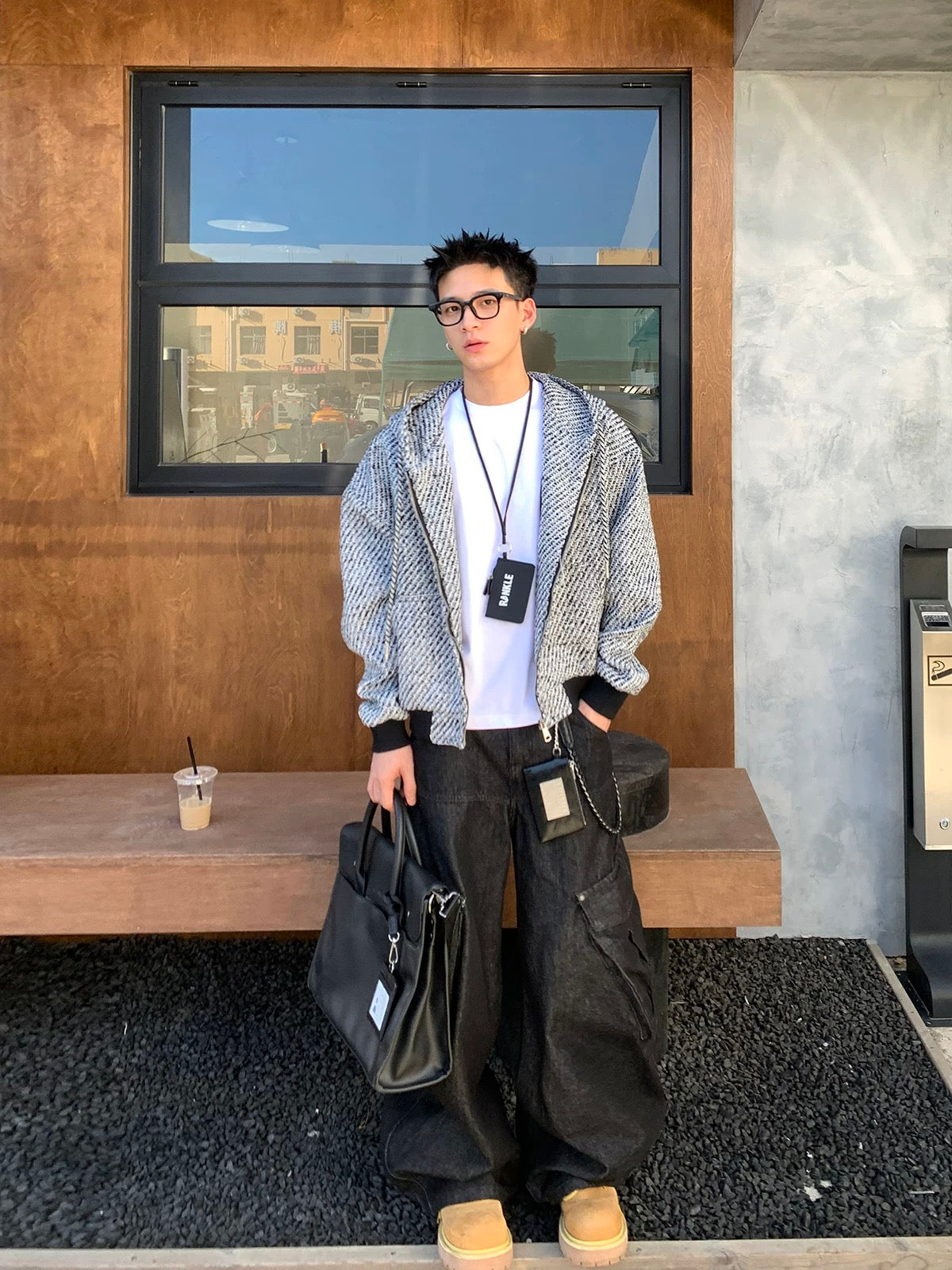 カーゴデニムカーブパンツ M004