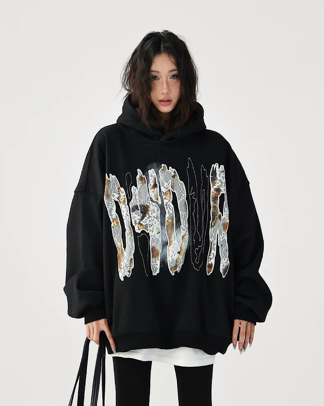 レースデザインロゴフーディ SL801