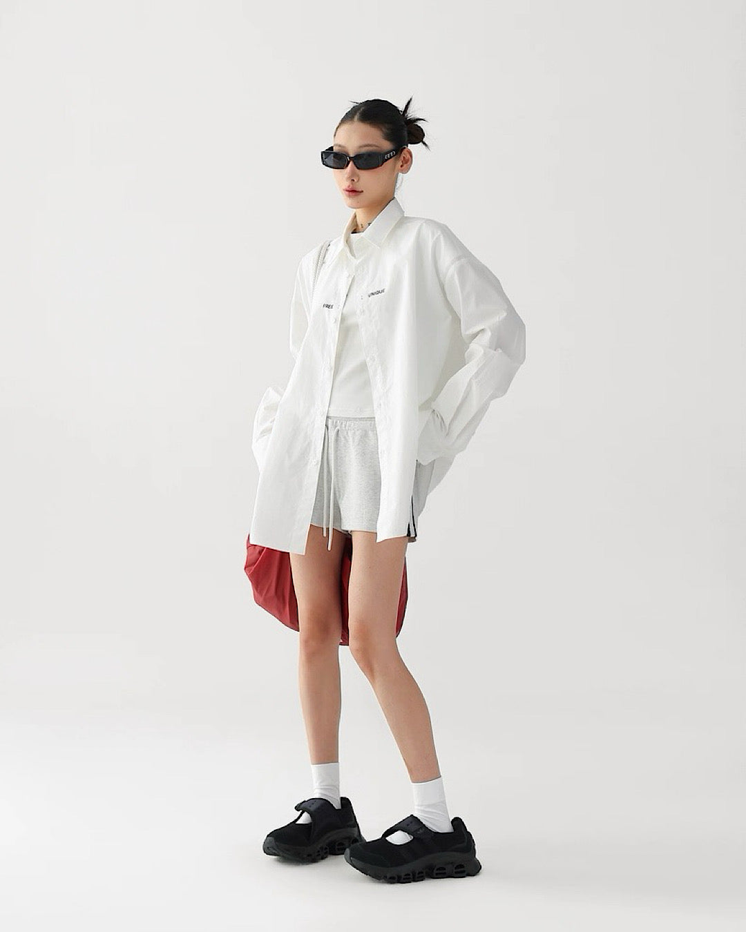 バックプリントロングスリーブシャツ SL852