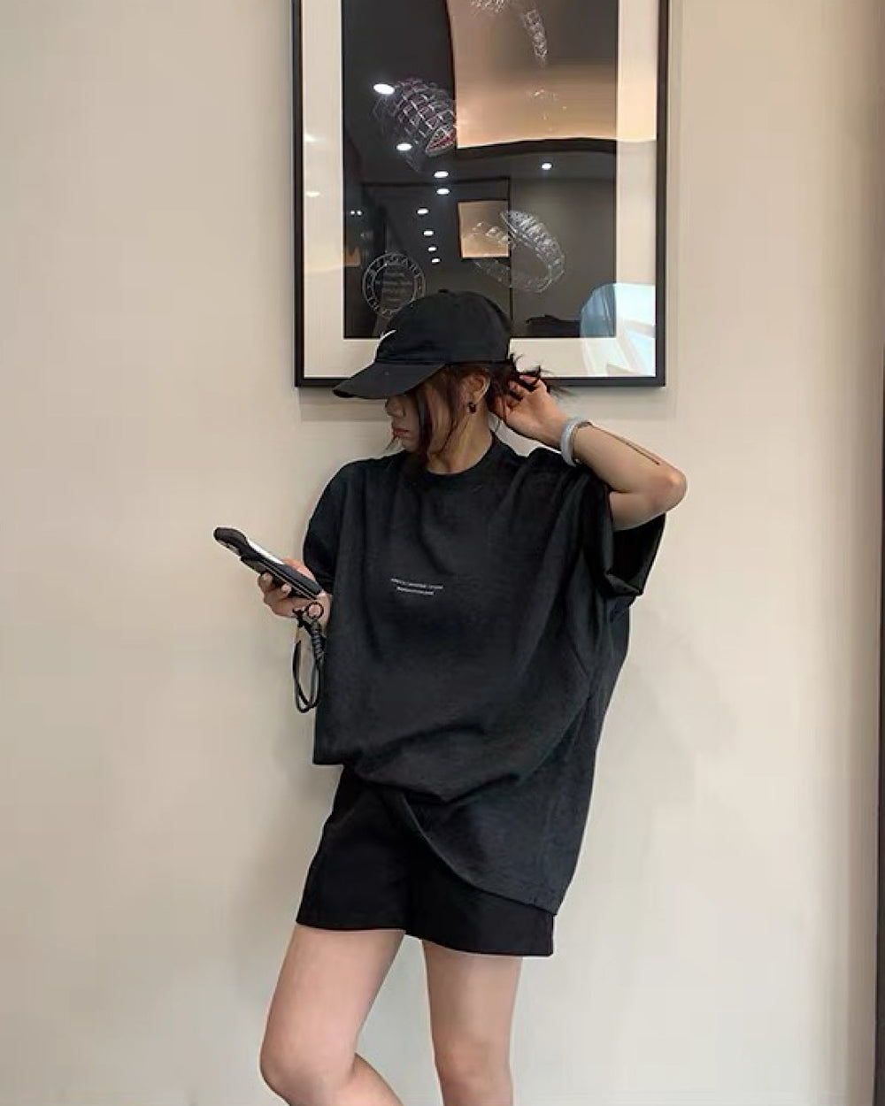 モックネックロゴTシャツ SL920