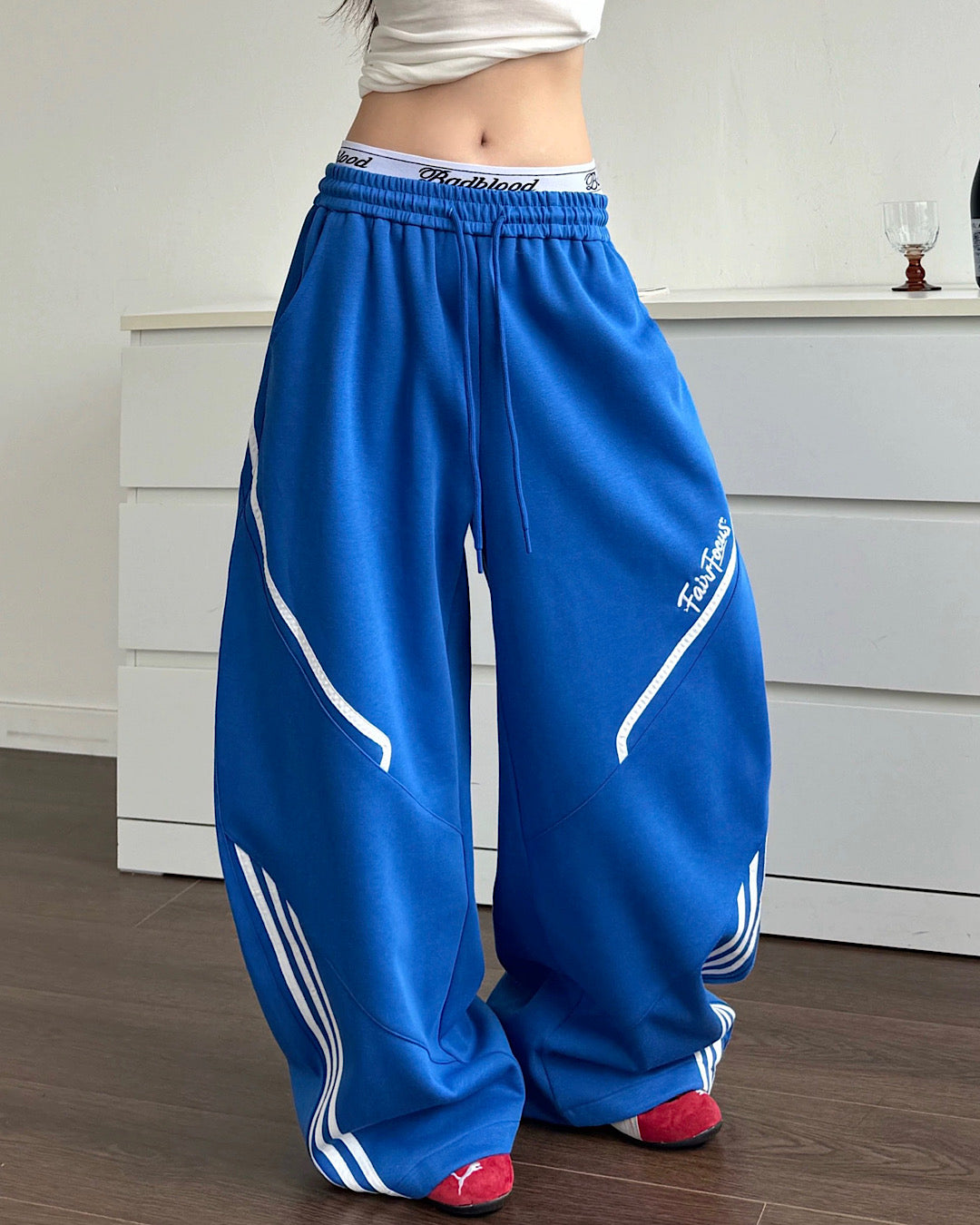 サイドラインワイドイージーパンツ SL807