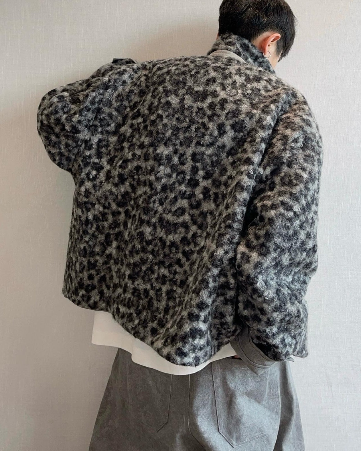 レオパード柄リバーシブルジャケット M036