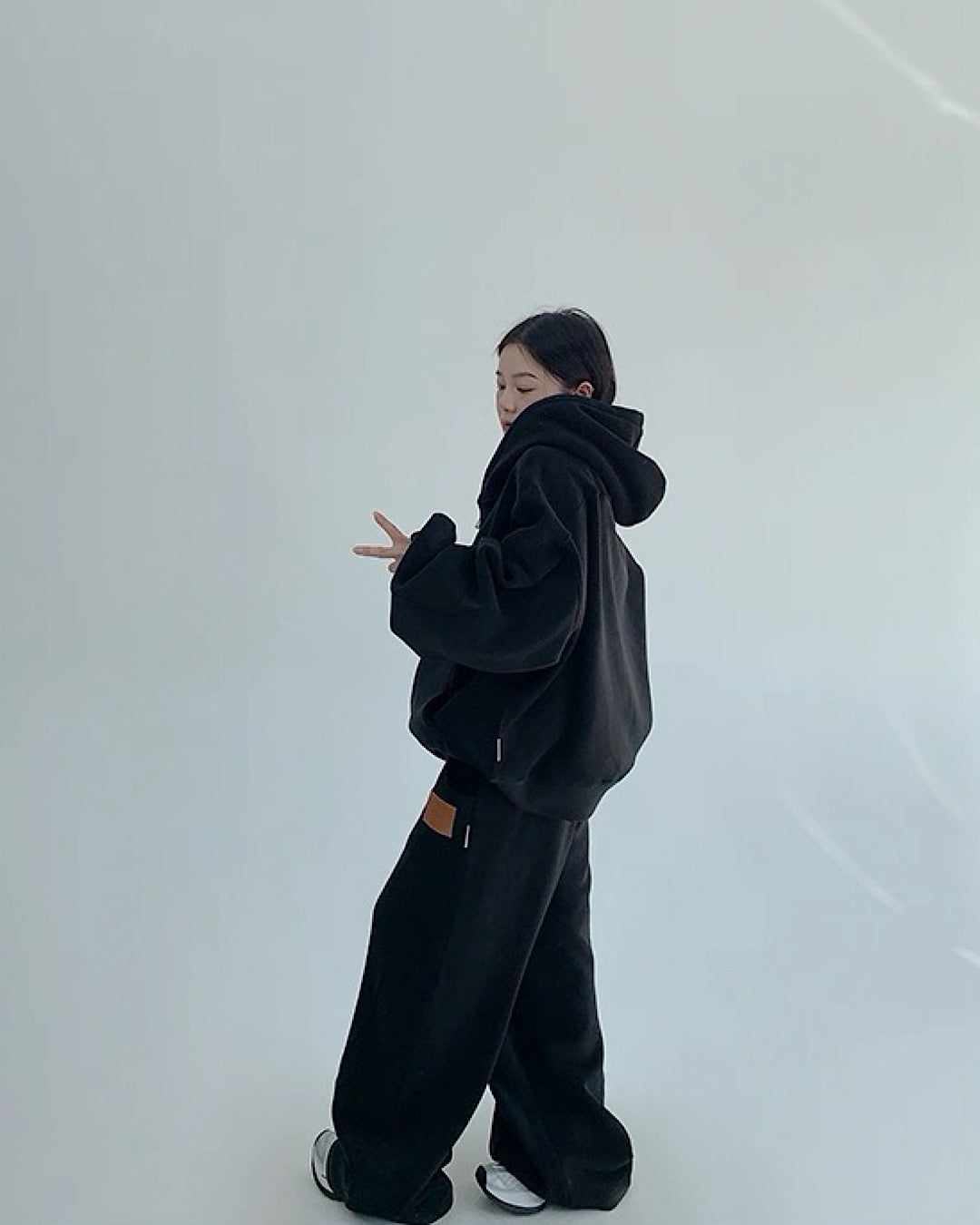 ブラッシュドジップアップパーカー/パンツ/セットアップ SL841