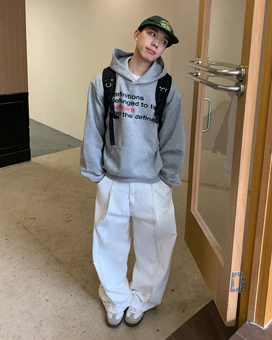 プリントデザインマフポケットフーディ M031