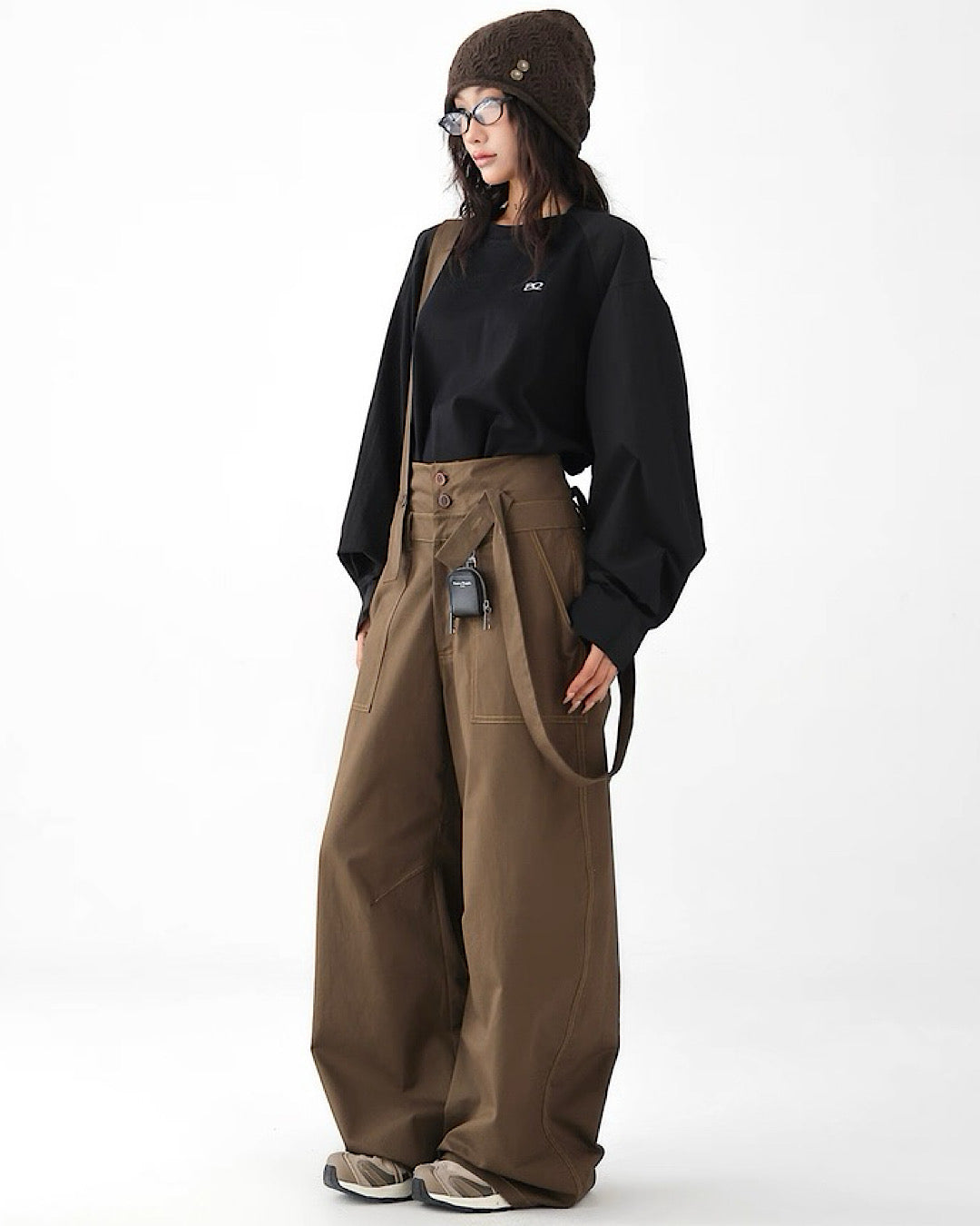 サスペンダーハイウエストパンツ SL716