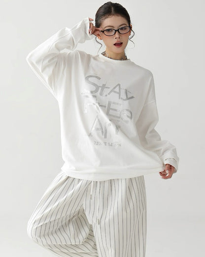 フロントプリントロングTシャツ SL743