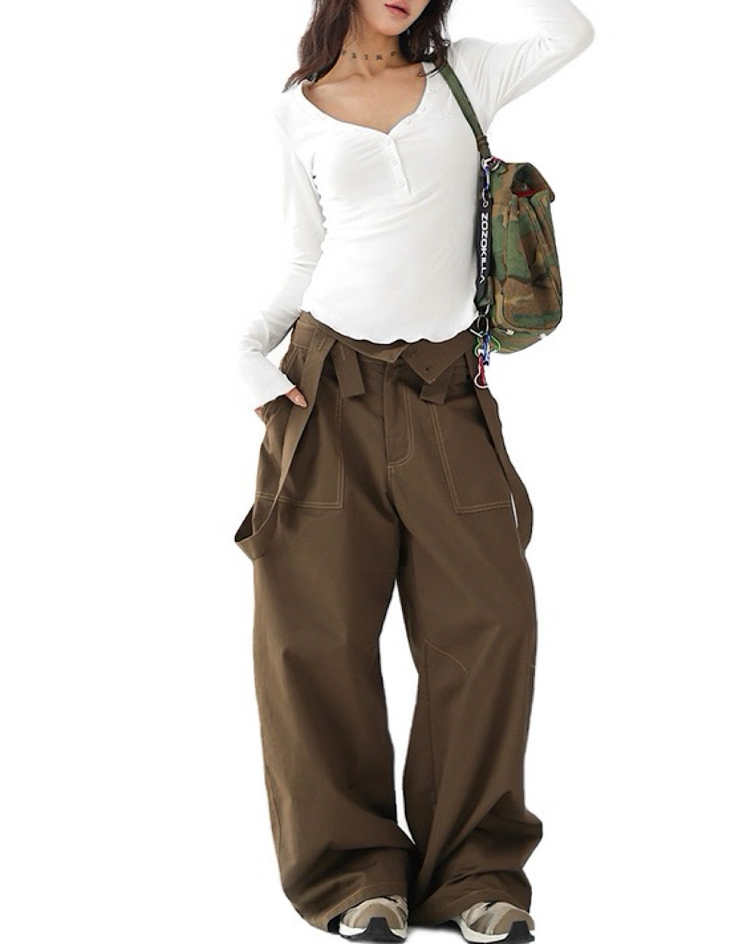 サスペンダーハイウエストパンツ SL716 – THE SOL93