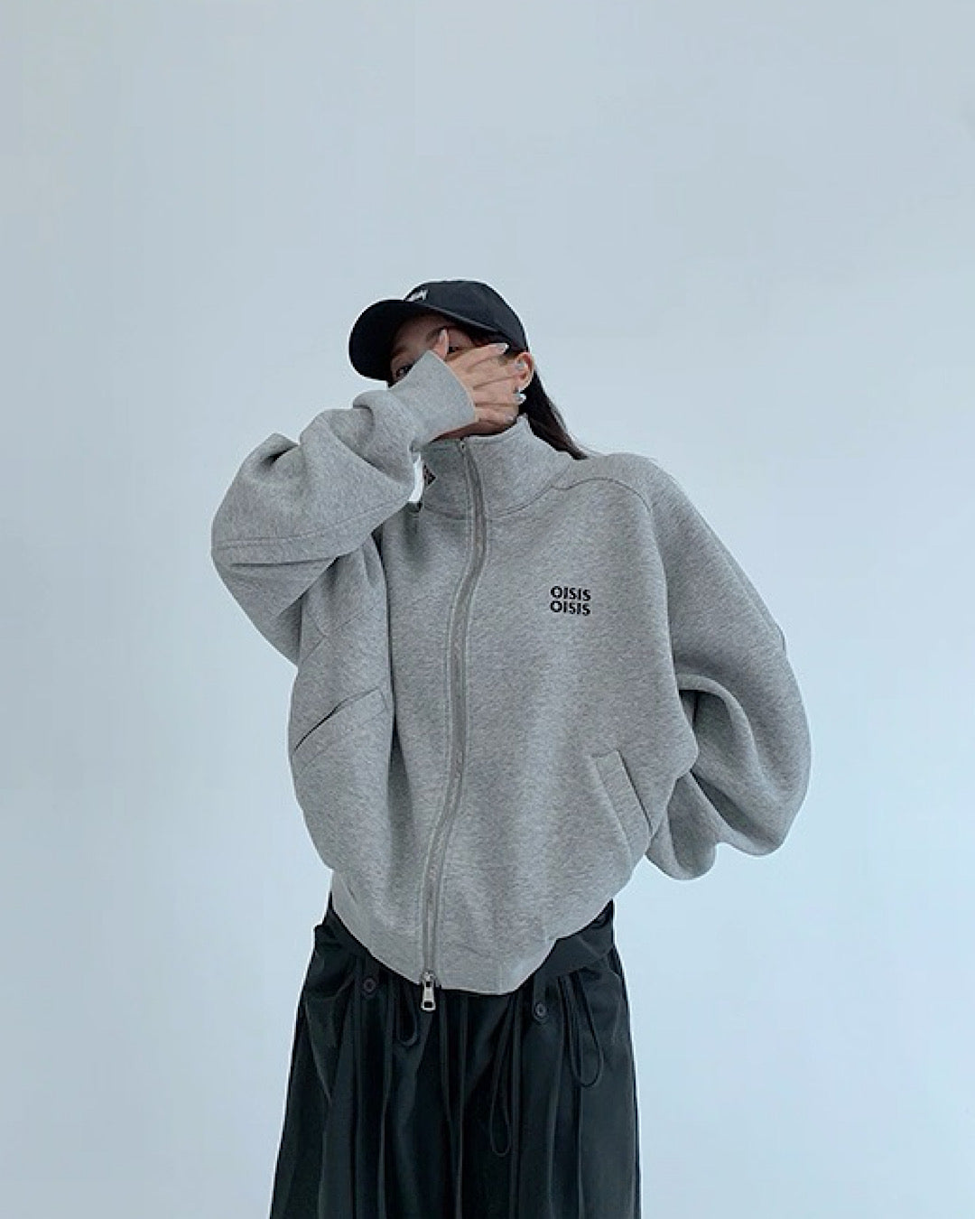 スタンドカラージップアップジャケット SL726