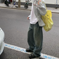 バックプリントストライプシャツ M050