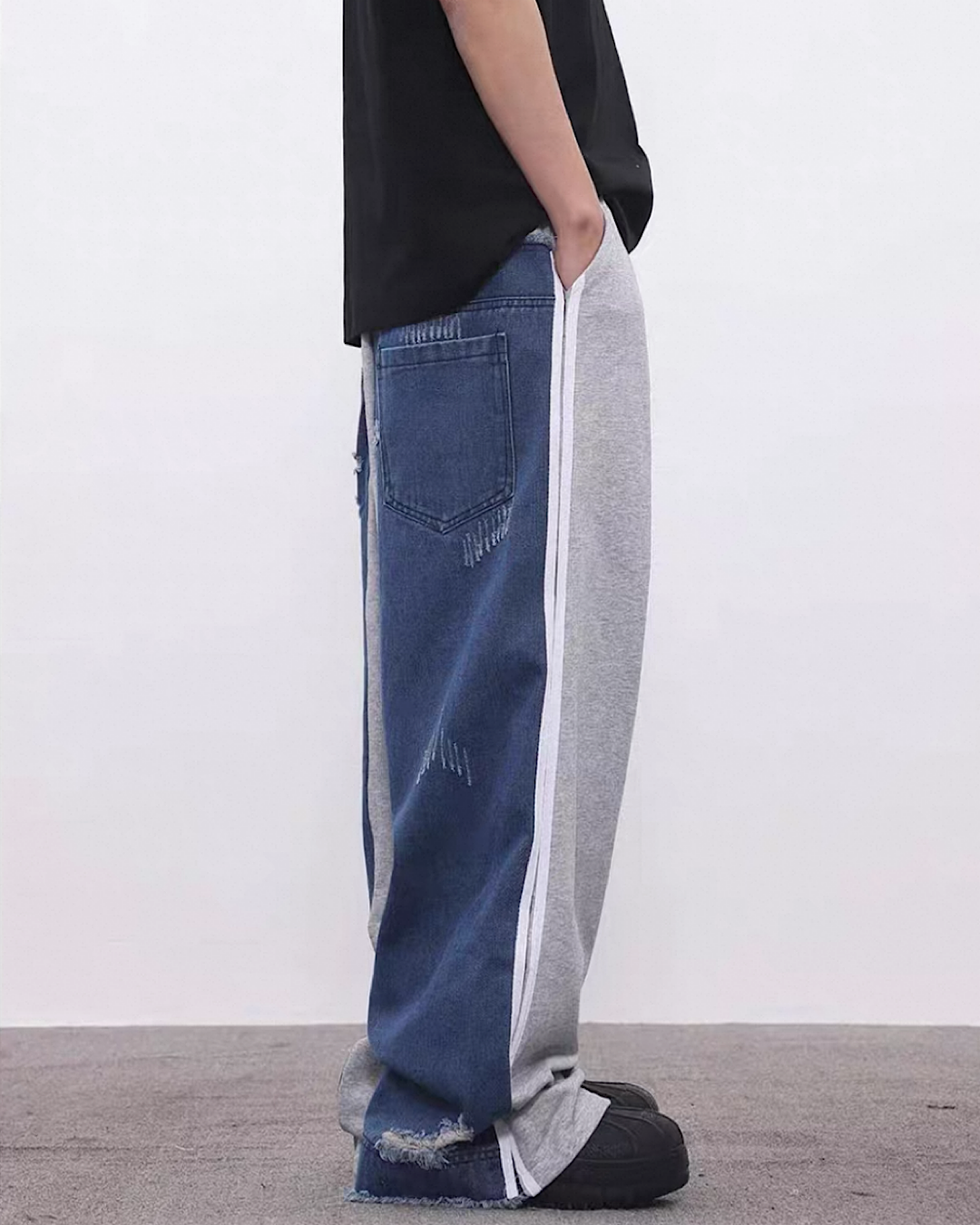 デニムドッキングサイドラインパンツ M032