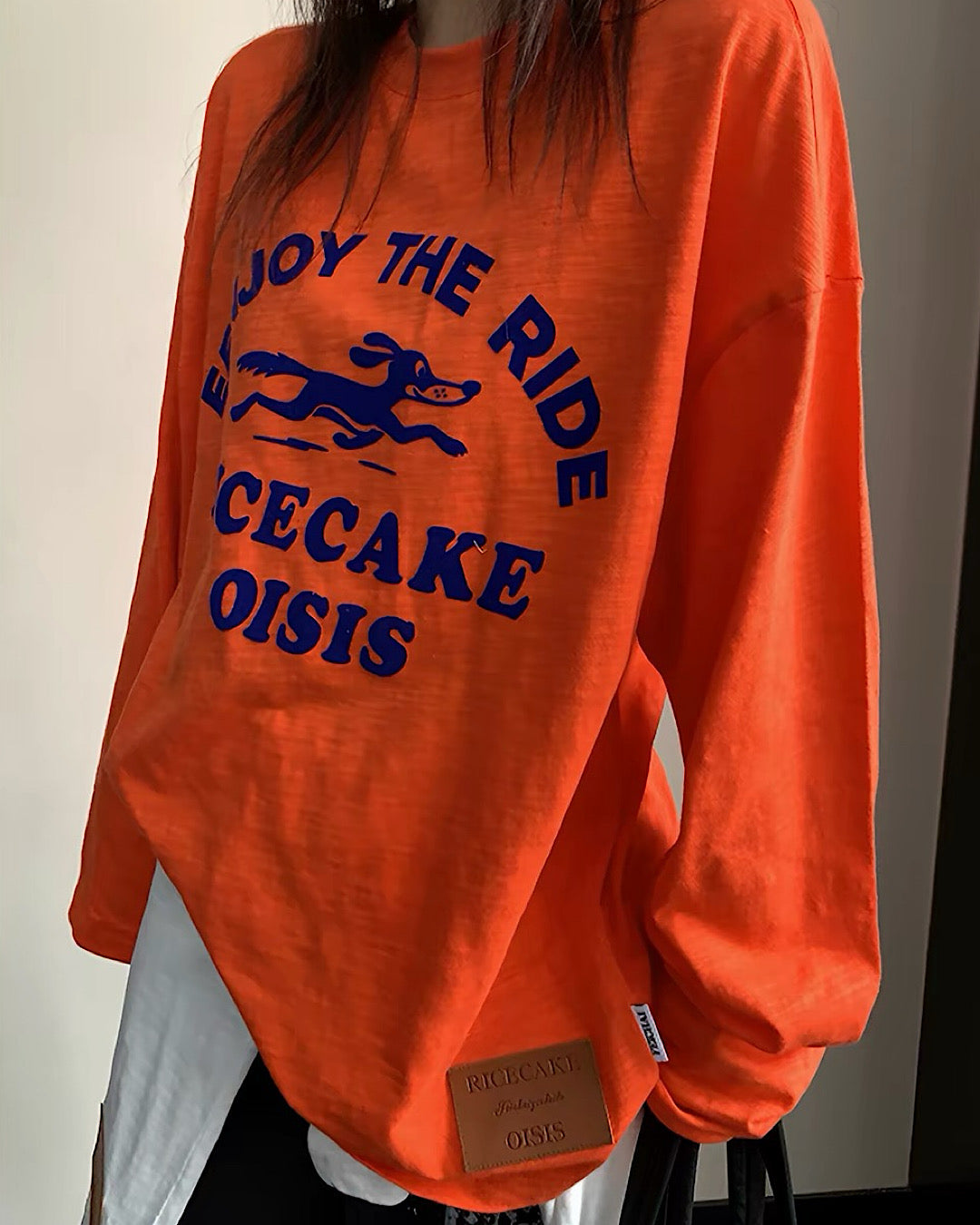 フロッキープリントロングTシャツ SL971