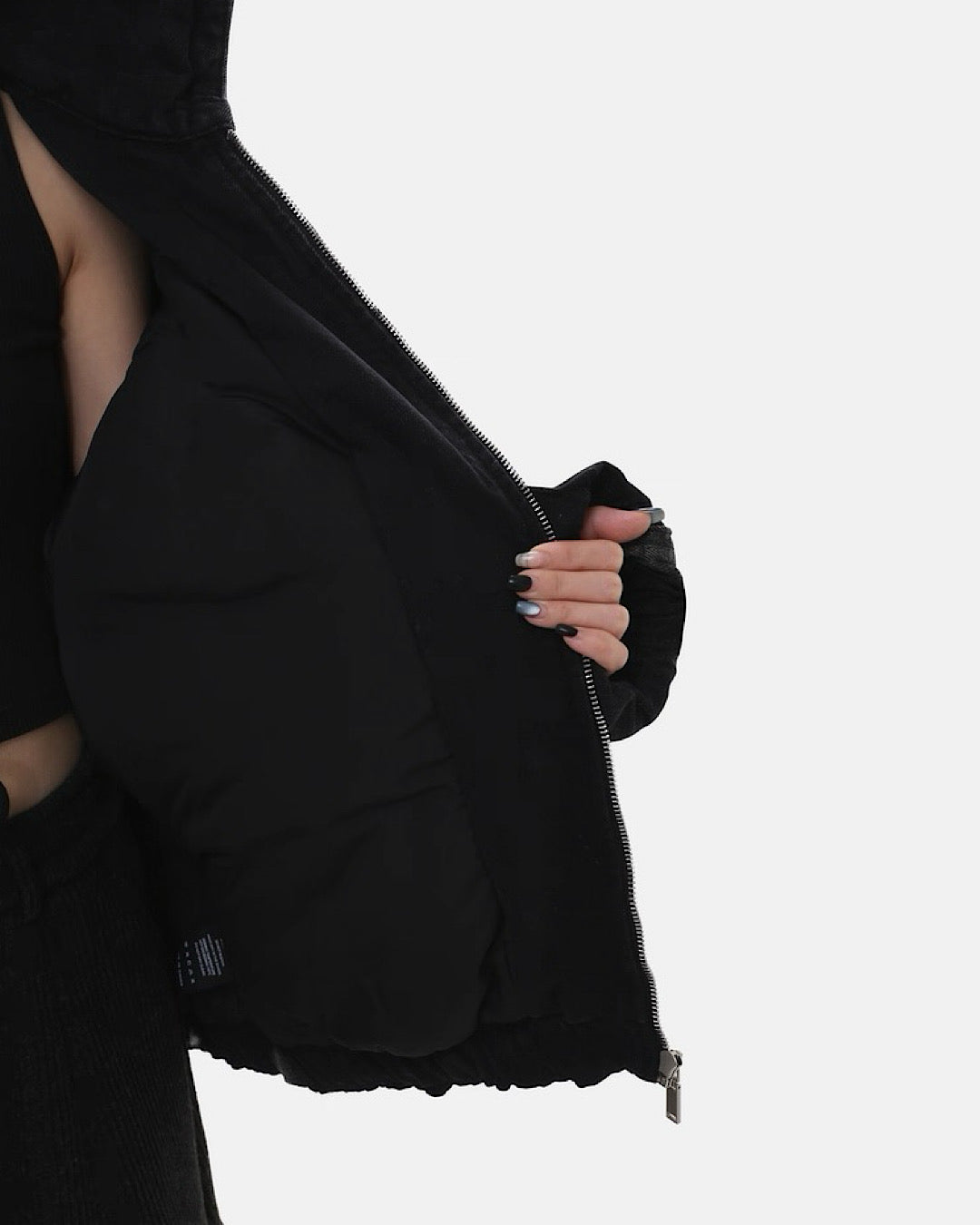 ウォッシュドデニムフードジャケット SL825