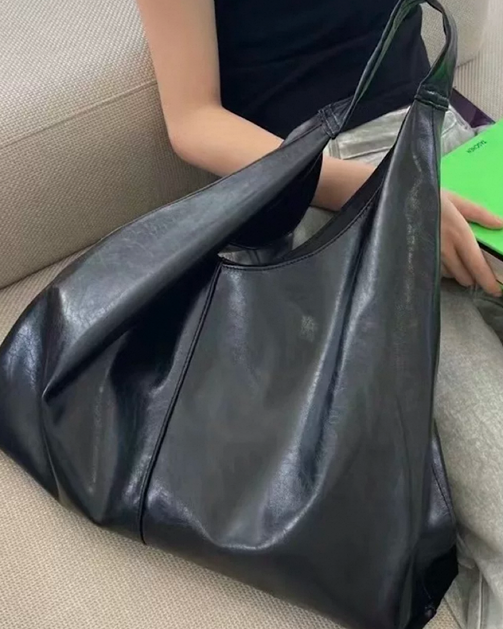 メタリックワンハンドルバッグ SL520