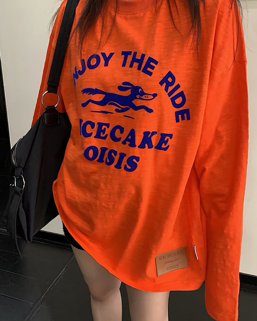 フロッキープリントロングTシャツ SL971