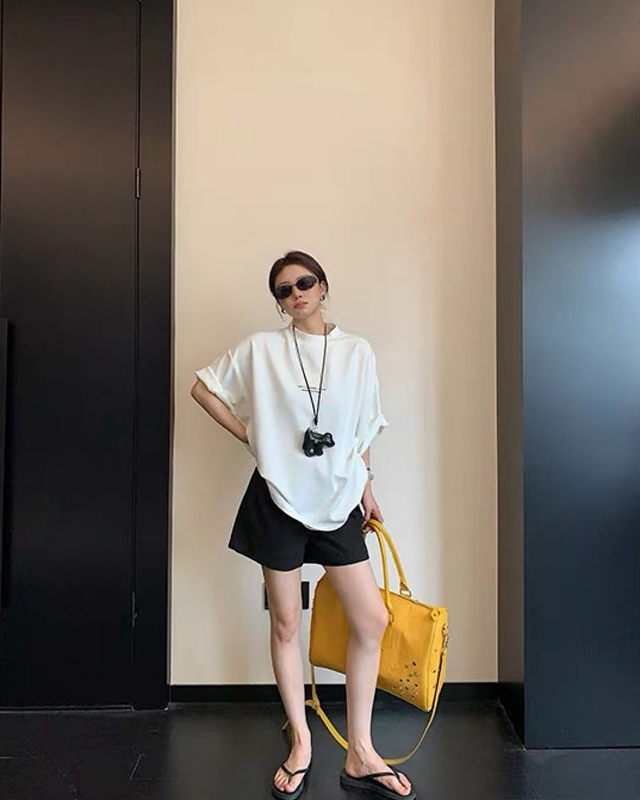 モックネックロゴTシャツ SL920