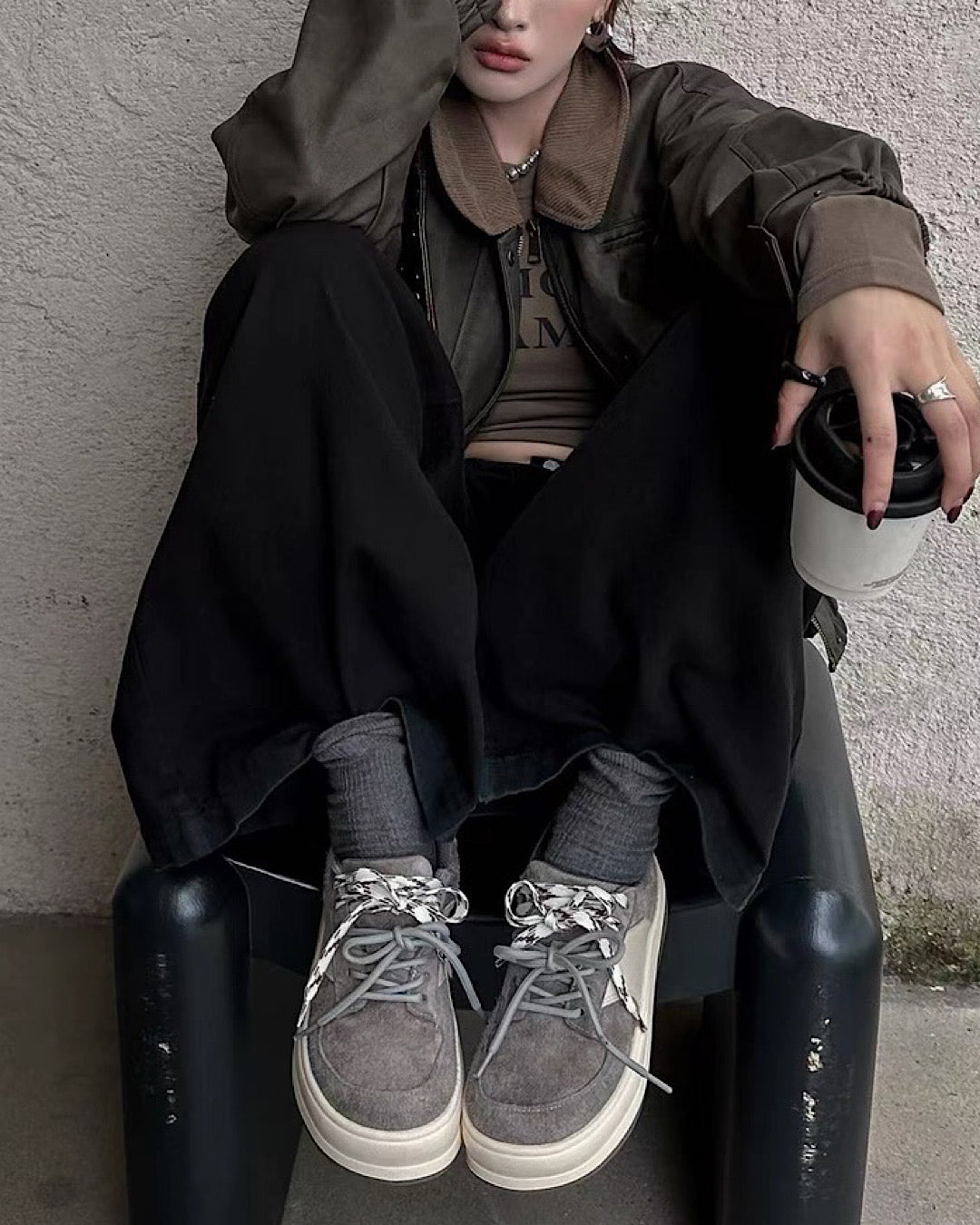 プラットフォームスニーカー SL718