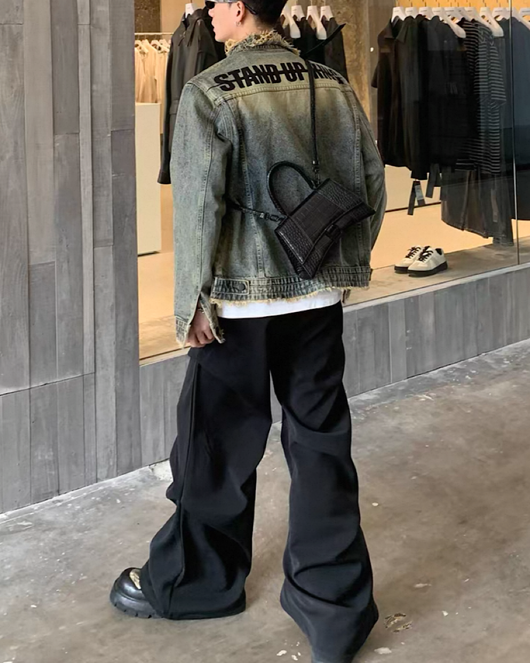 ドレープフレアパンツ M013