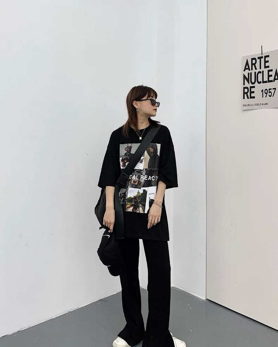 ピクチャープリントTシャツ SL870