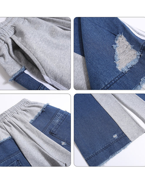 デニムドッキングサイドラインパンツ M032