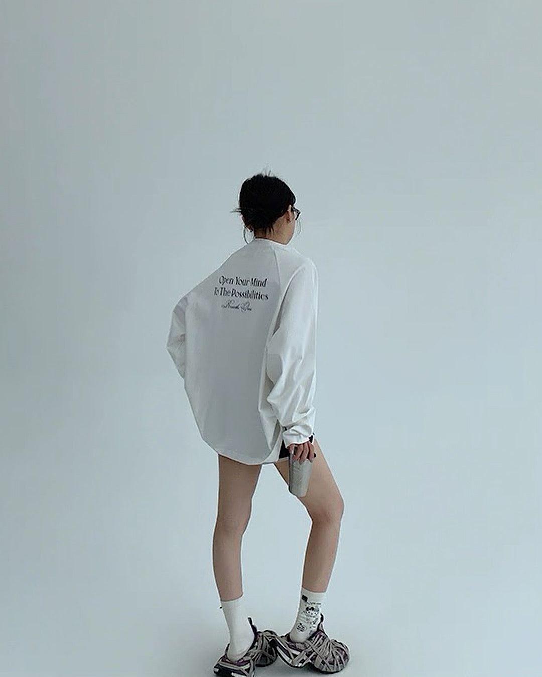 バックプリントルーズロングTシャツ SL748