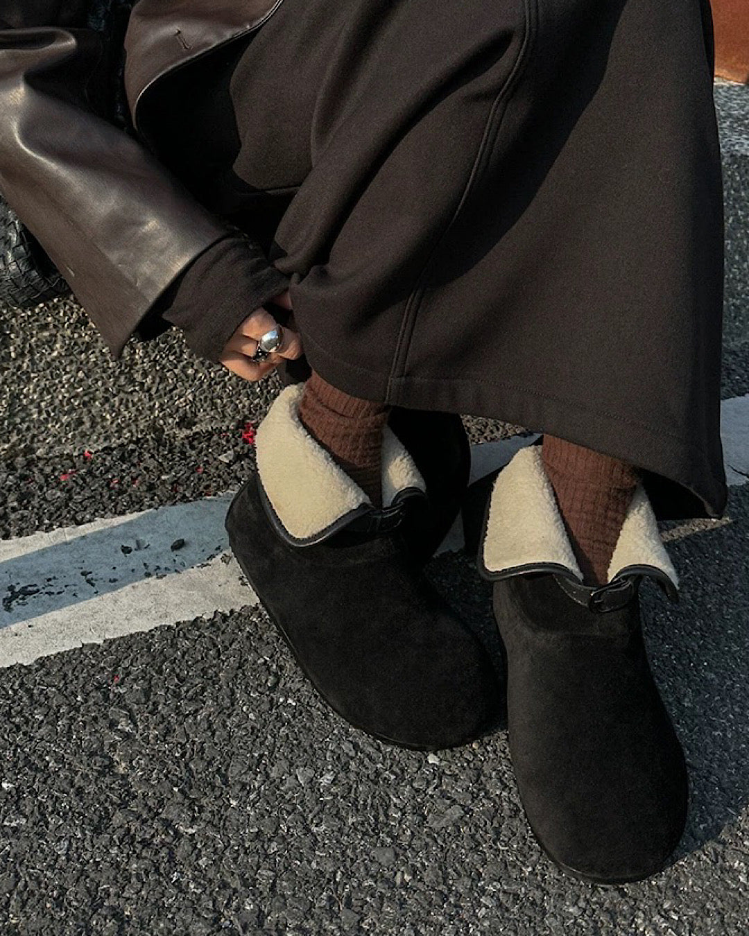 裏ボアショートブーツ SL814