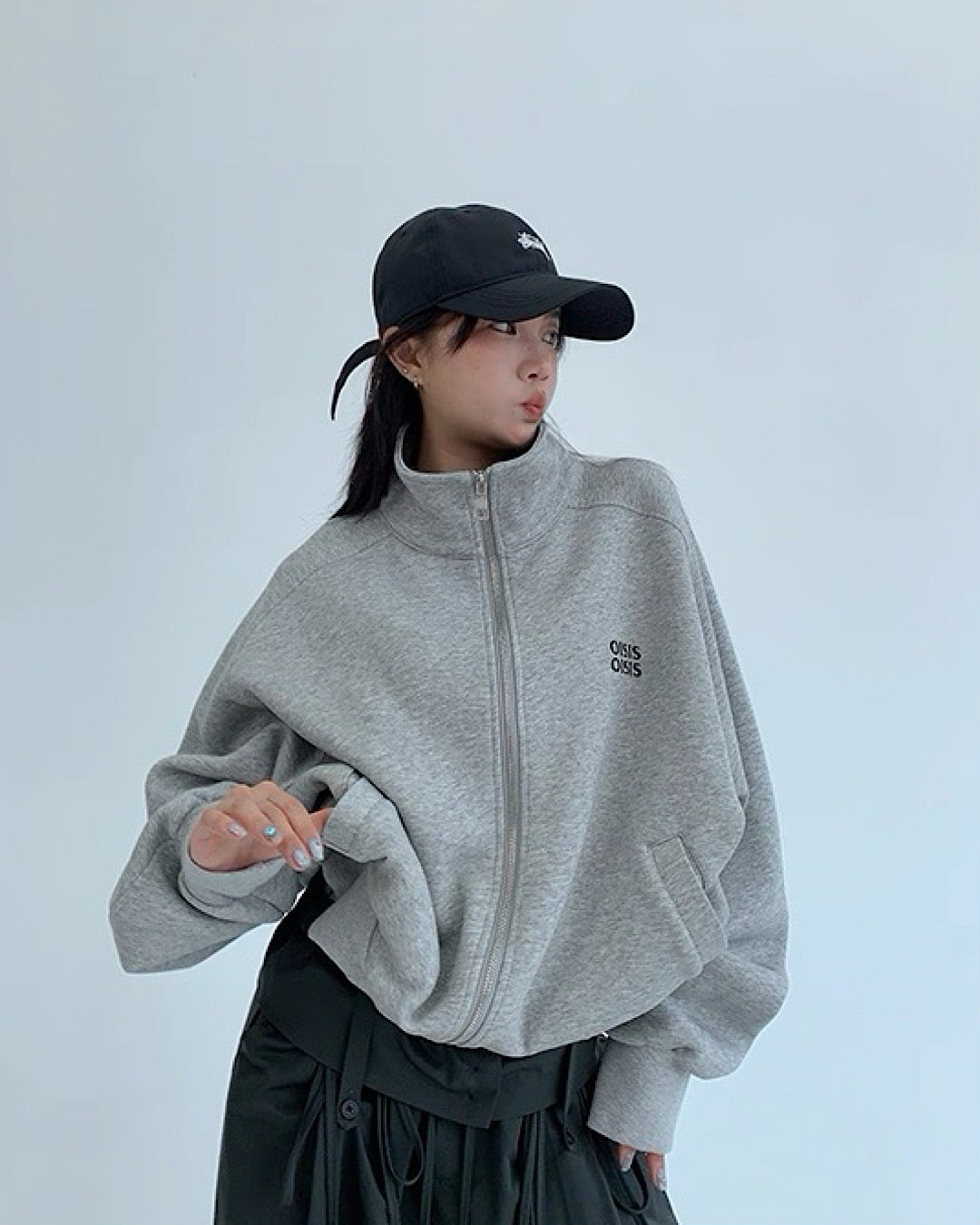 スタンドカラージップアップジャケット SL726