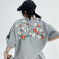 エンブロイダリーフラワーTシャツ SL134