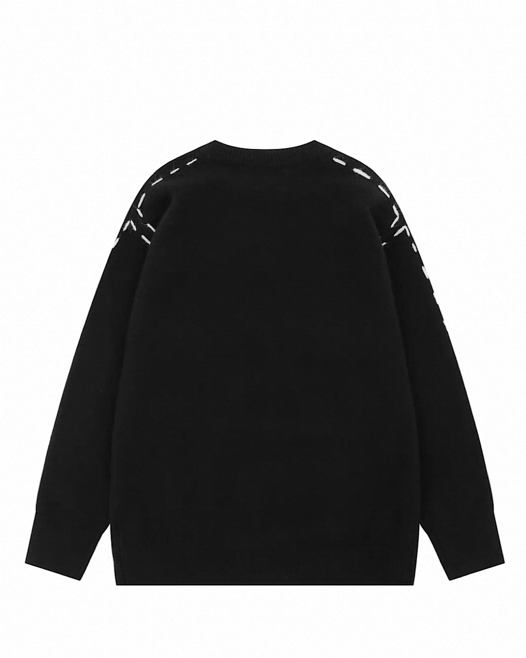 ステッチデザインニットプルオーバー M010