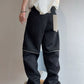 裏ボアパイピングワイドパンツ M034