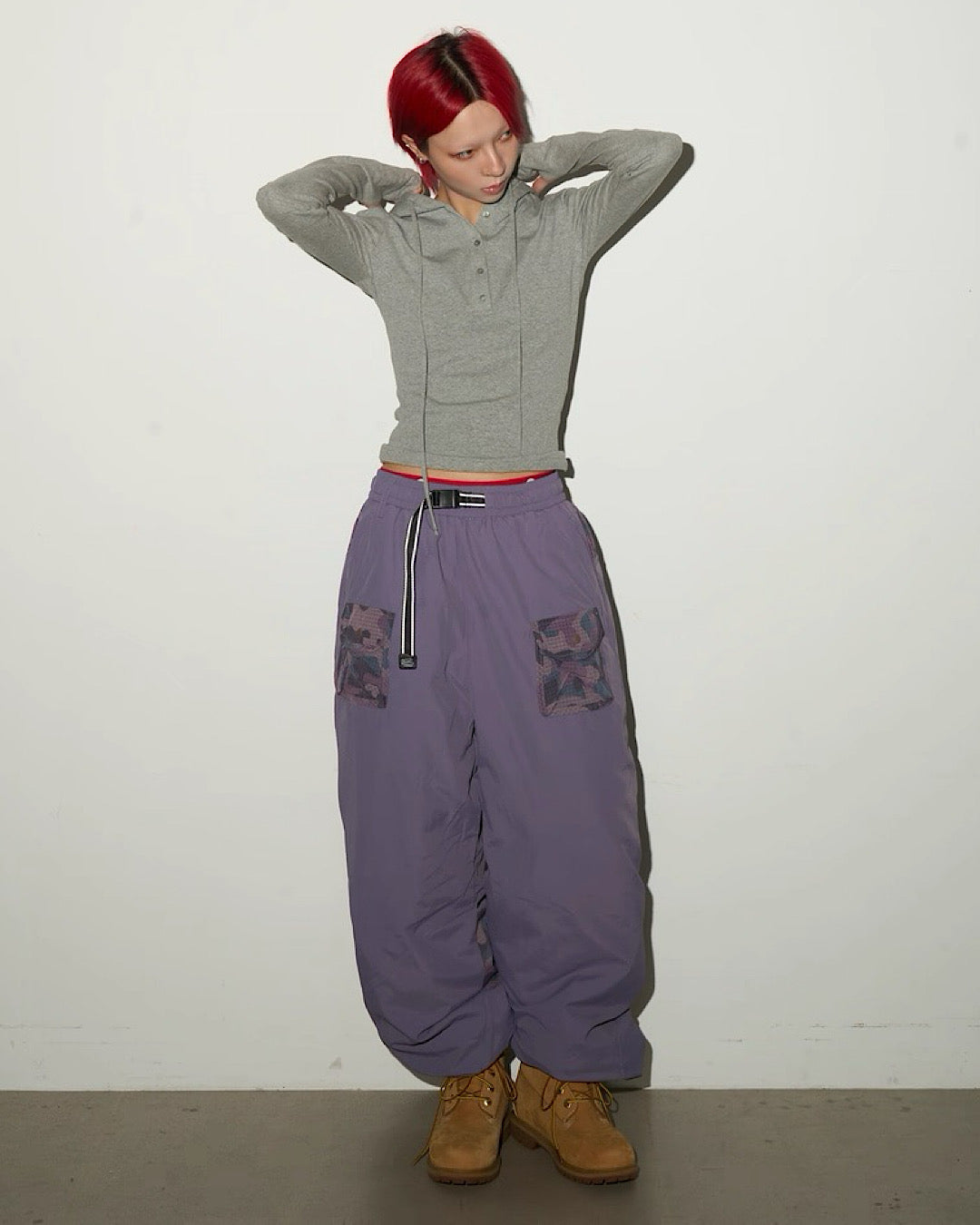 カラーブロックダウンパンツ SL805