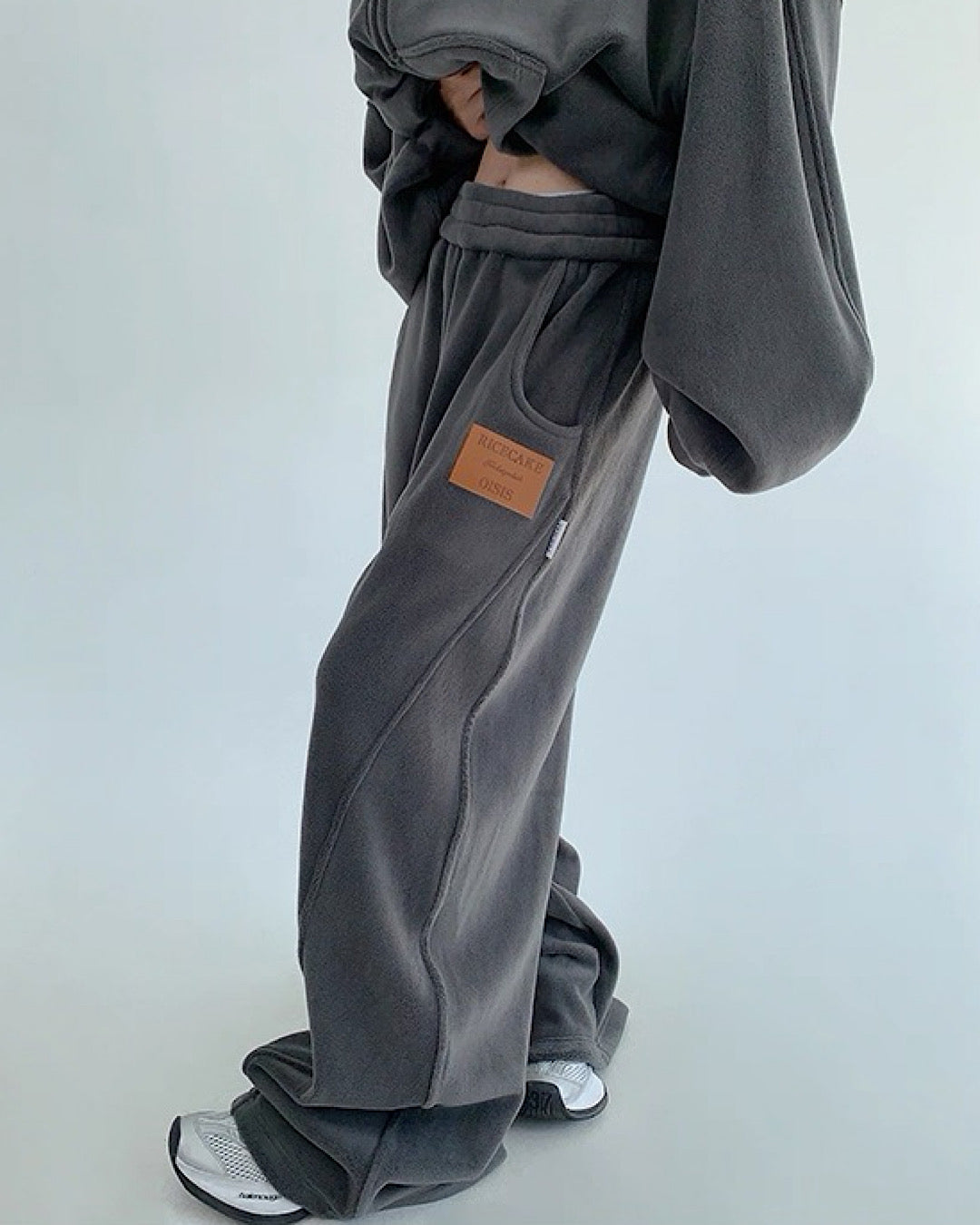 ブラッシュドジップアップパーカー/パンツ/セットアップ SL841