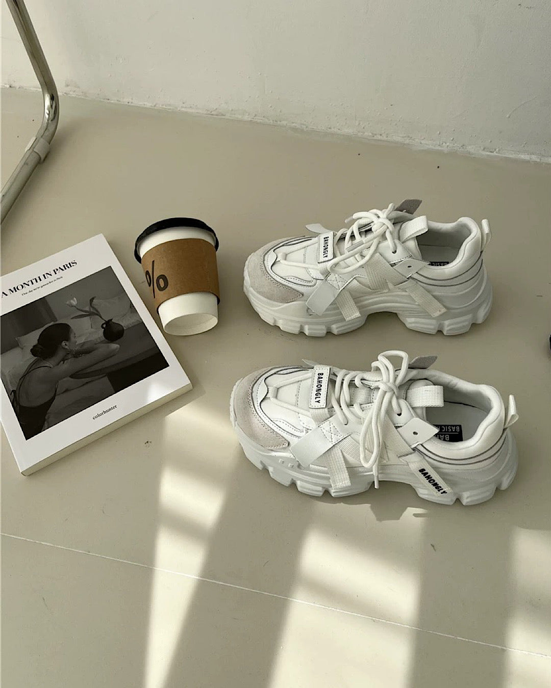 プラットフォームレースアップスニーカー SL831