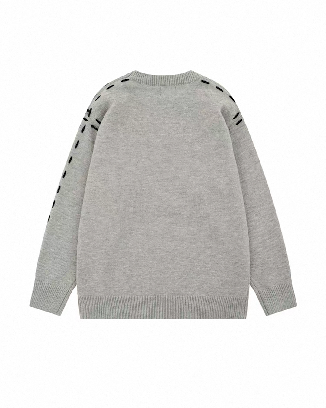 ステッチデザインニットプルオーバー M010