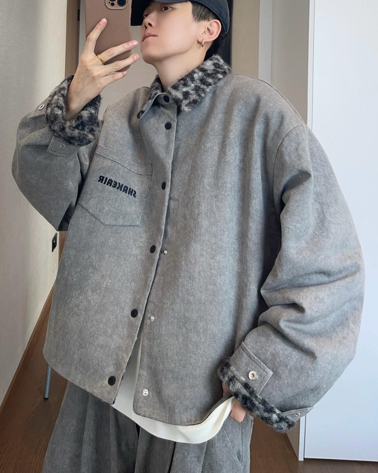 レオパード柄リバーシブルジャケット M036