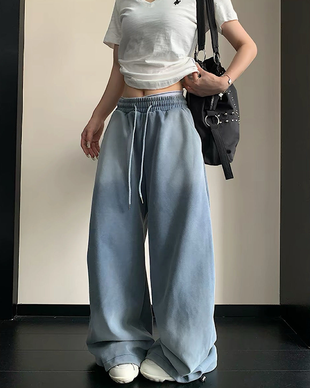 バックプリントウォッシュデニムパンツ SL970