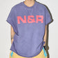 ダメージプリントフレンチスリーブTシャツ SL916