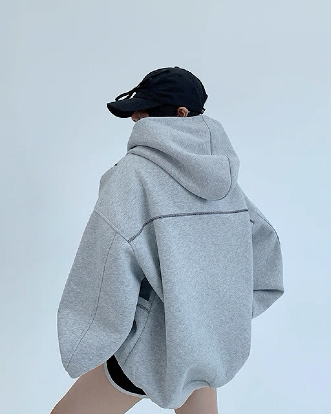 アウトステッチジップアップパーカー SL715