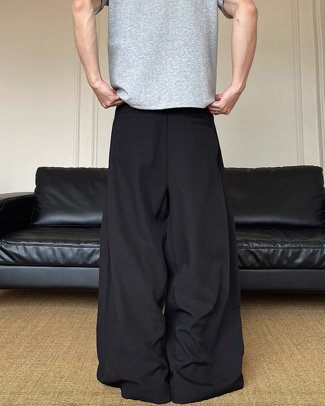 ツータックワイドパンツ M021