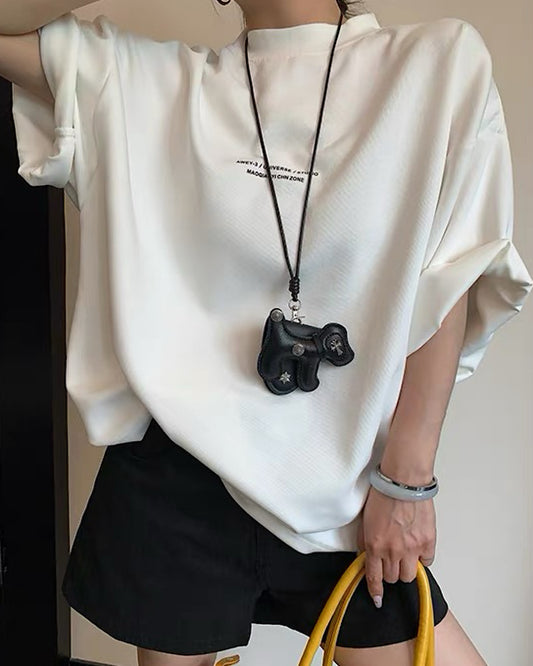 モックネックロゴTシャツ SL920