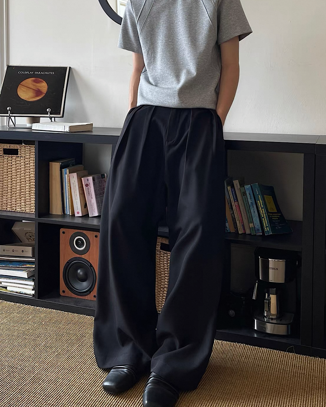 ツータックワイドパンツ M021