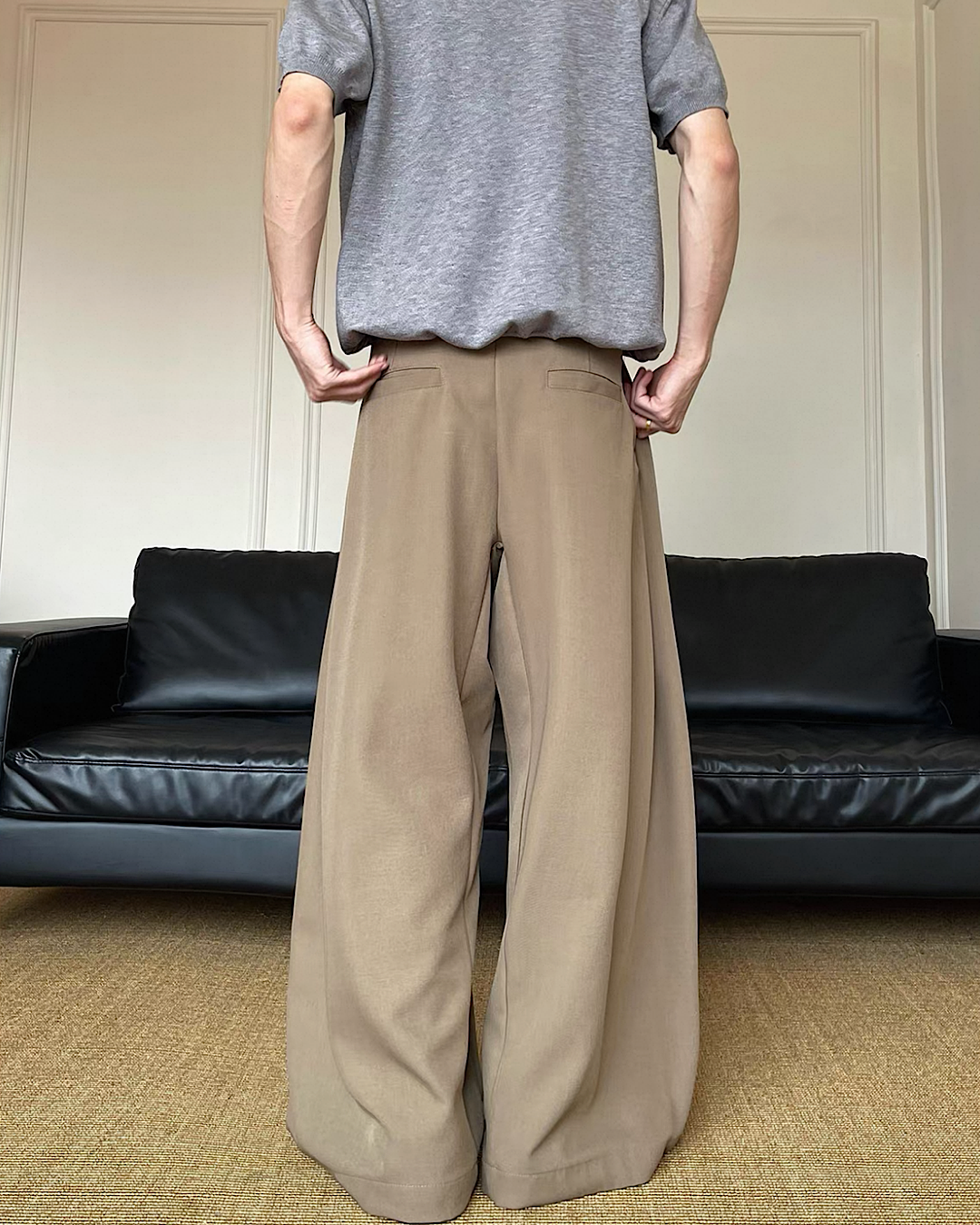 ツータックワイドパンツ M021