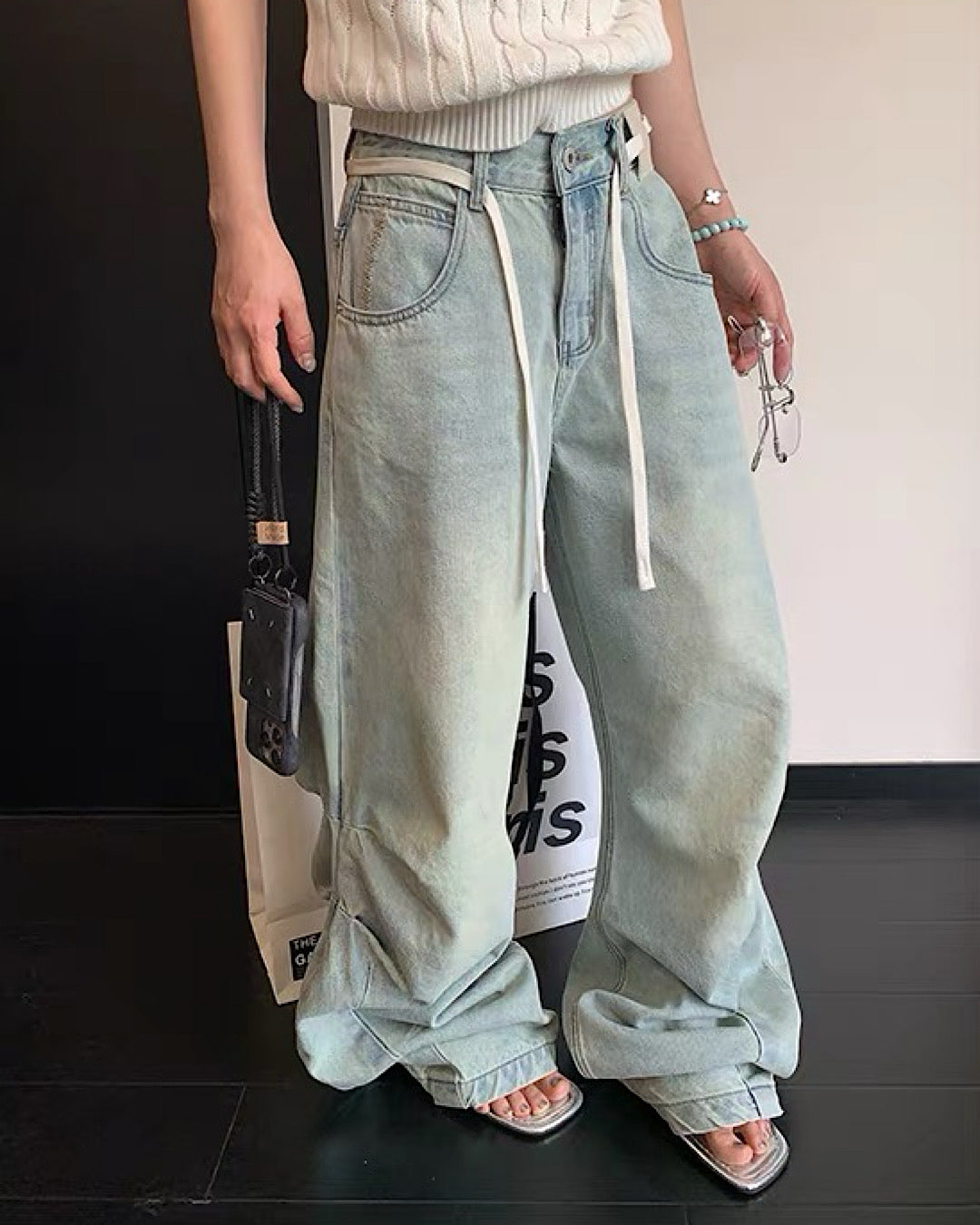 ウォッシュデニムパンツ SL980