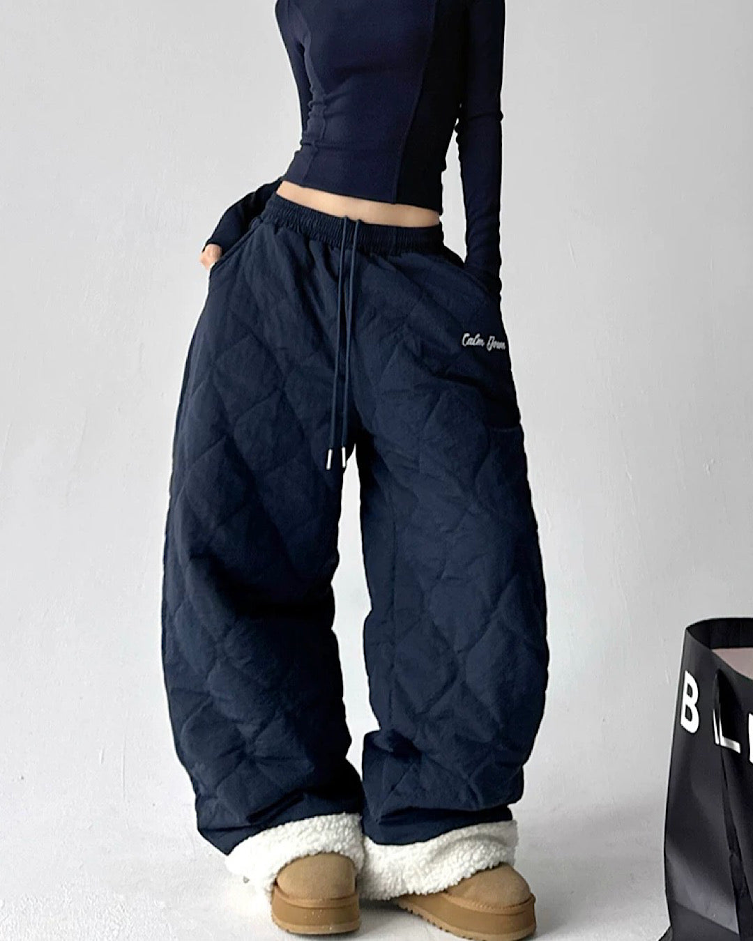 キルティングボアパンツ SL809