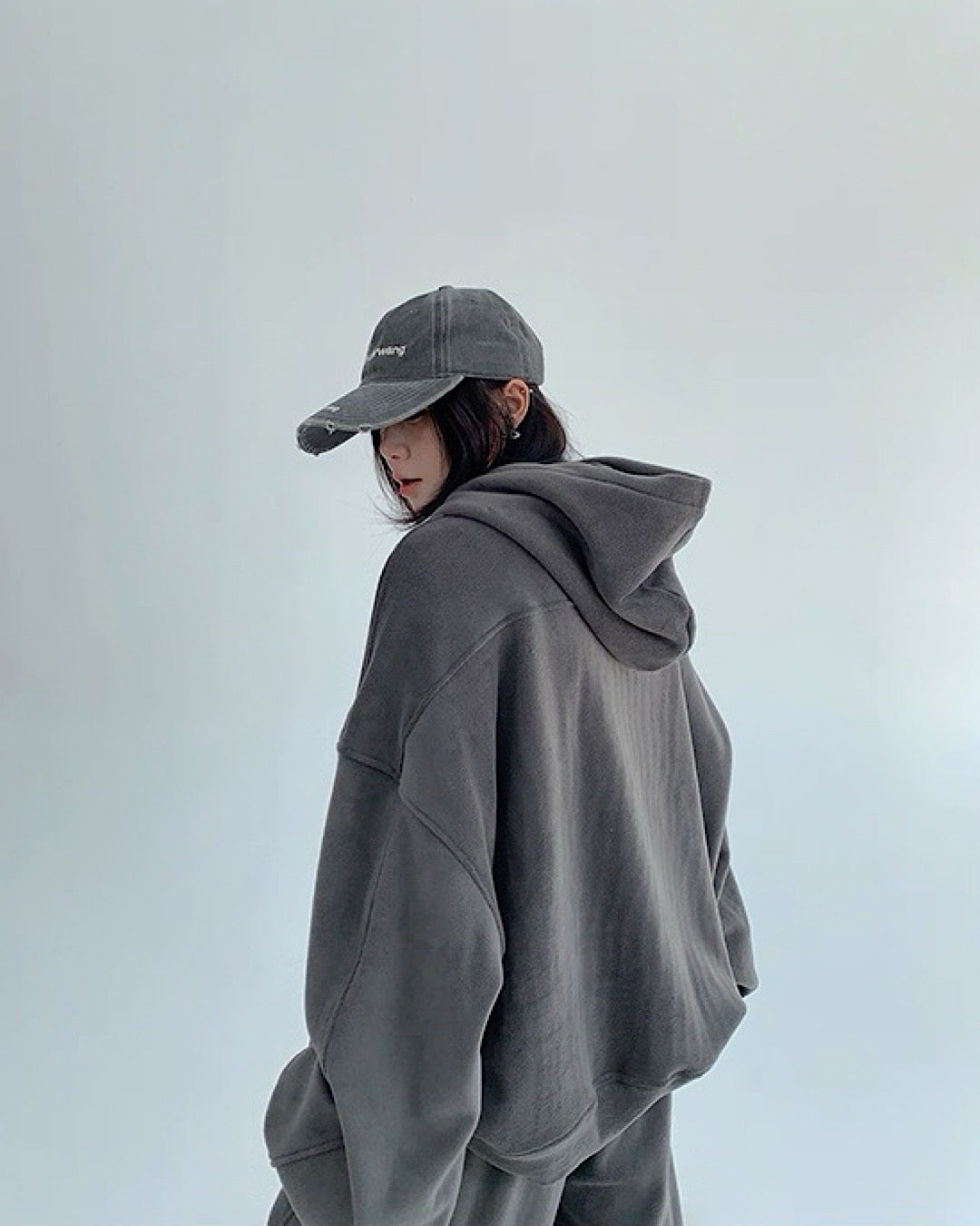 ブラッシュドジップアップパーカー/パンツ/セットアップ SL841