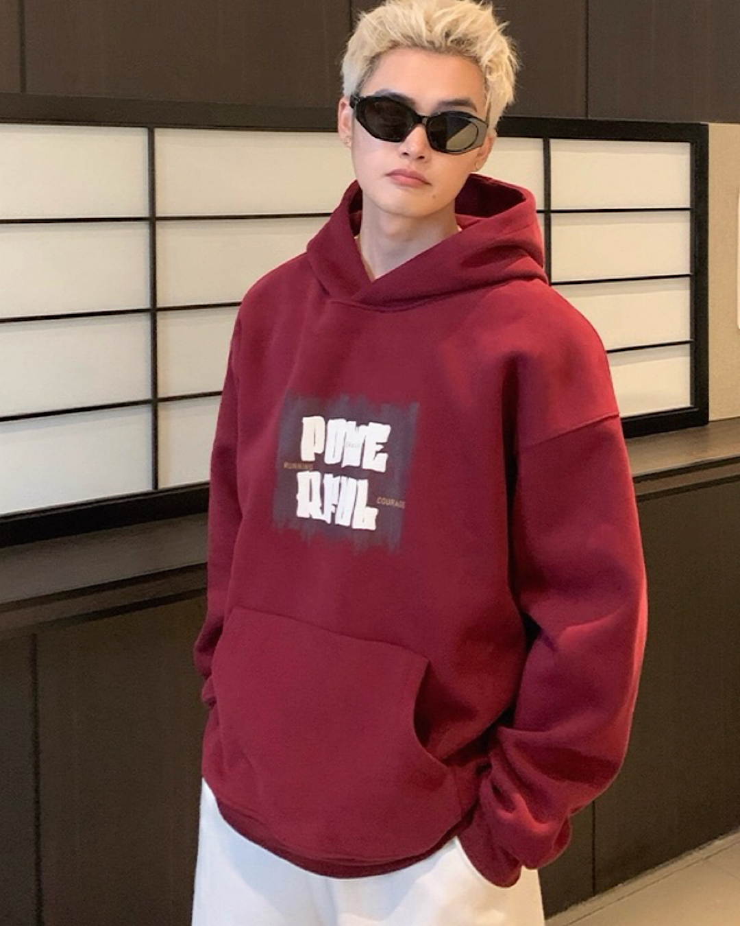 マフポケットロゴフーディ M025