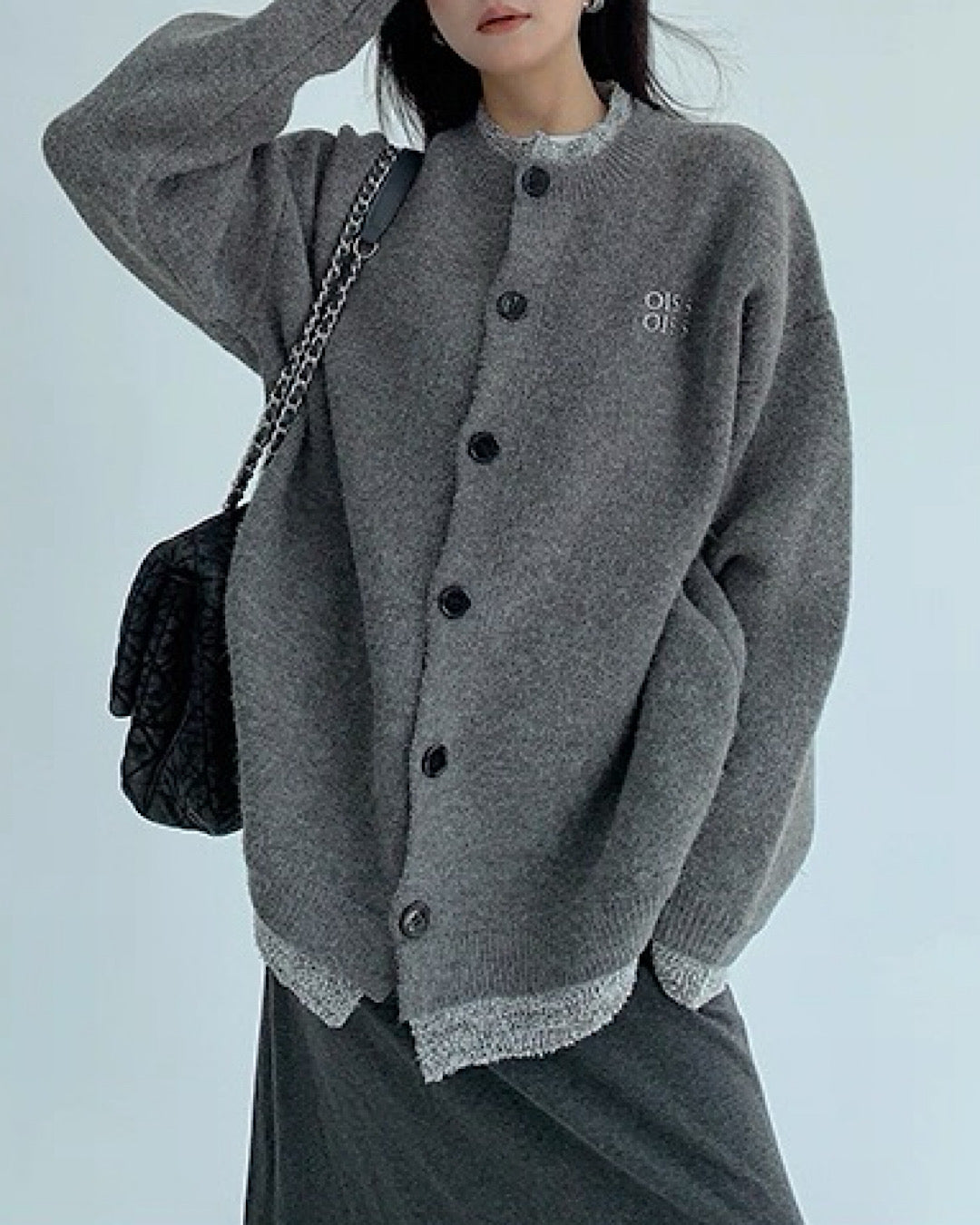 レイヤードライクニットカーディガン SL811