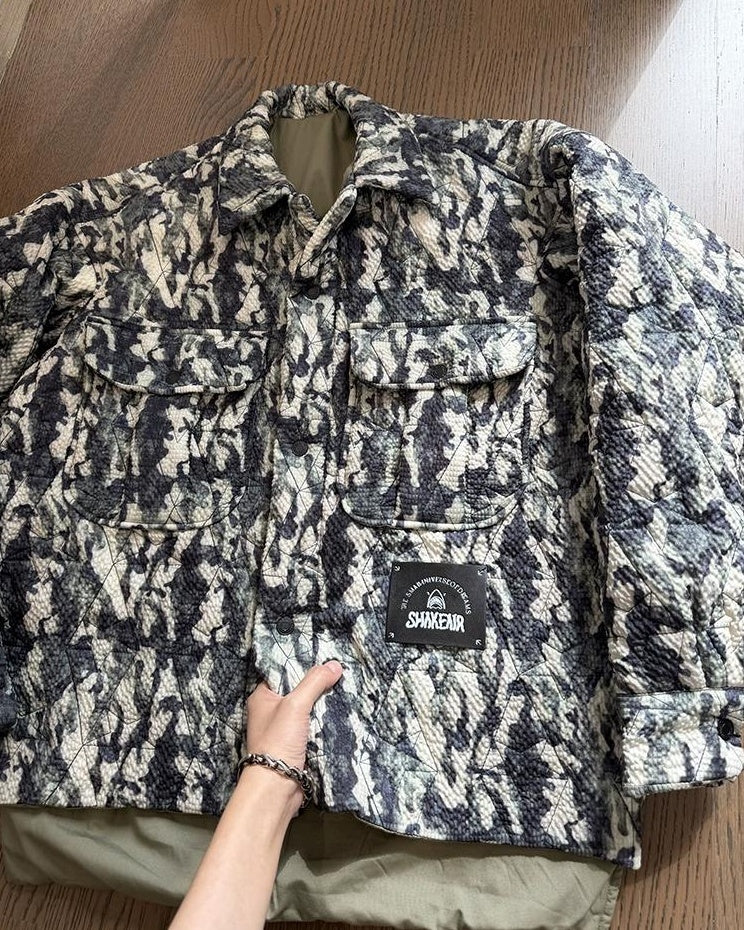 カモフラージュキルティングジャケット M037