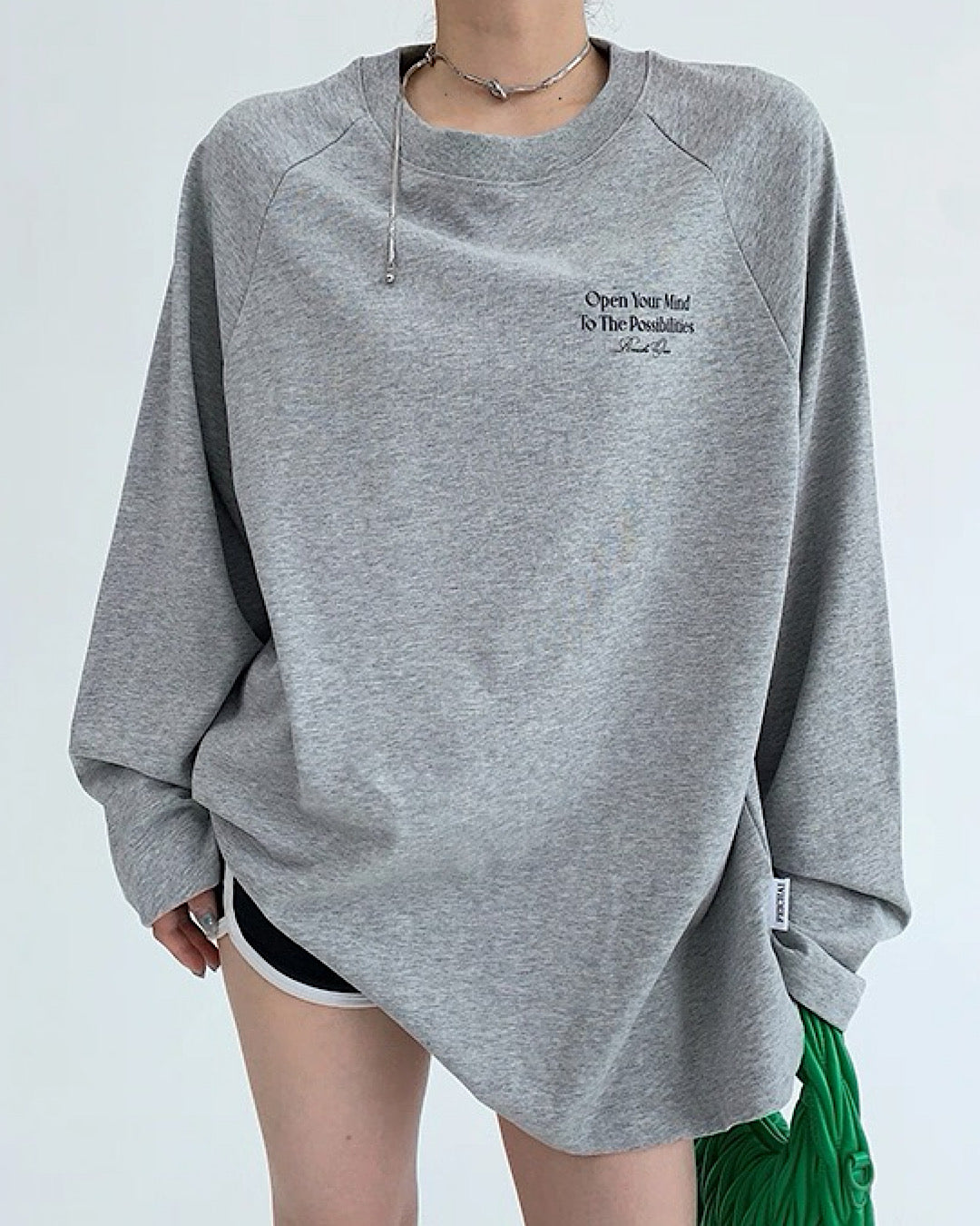 バックプリントルーズロングTシャツ SL748