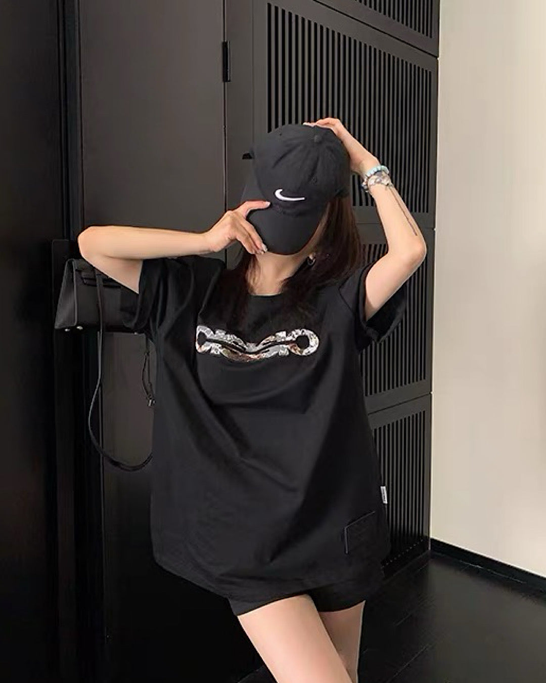 レースデザインロゴTシャツ SL925