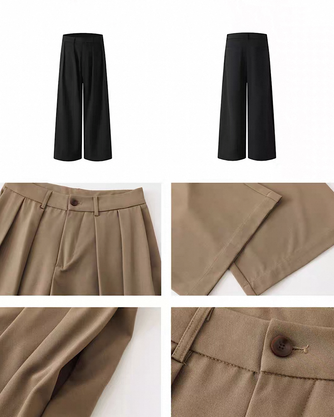 ツータックワイドパンツ M021